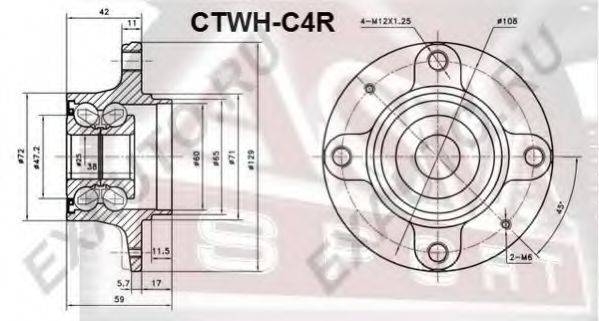 ASVA CTWHC4R Ступица колеса