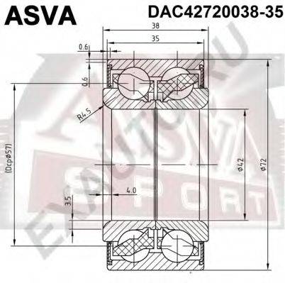 ASVA DAC4272003835 Подшипник ступицы колеса