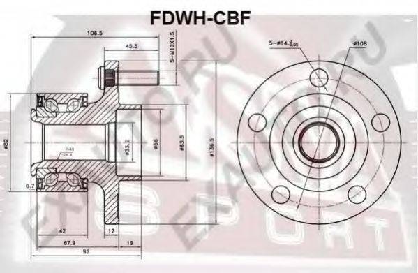 ASVA FDWHCBF Ступица колеса