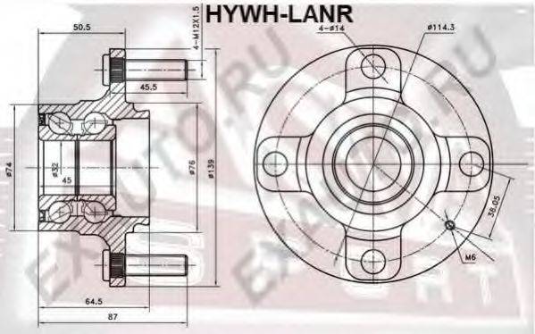 ASVA HYWHLANR Ступица колеса