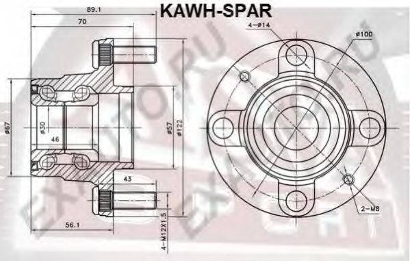 ASVA KAWHSPAR Ступица колеса