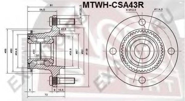 ASVA MTWHCSA43R Ступица колеса