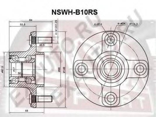 ASVA NSWHB10RS Ступица колеса