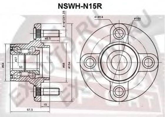 ASVA NSWHN15R Ступица колеса