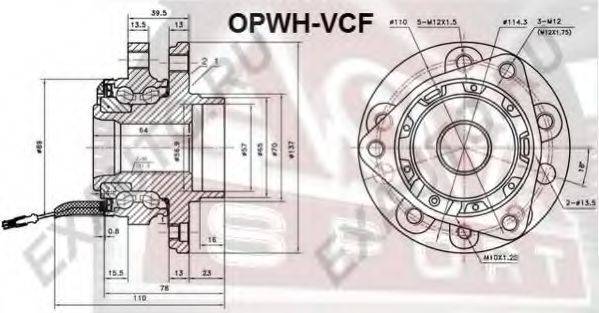 ASVA OPWHVCF Ступица колеса