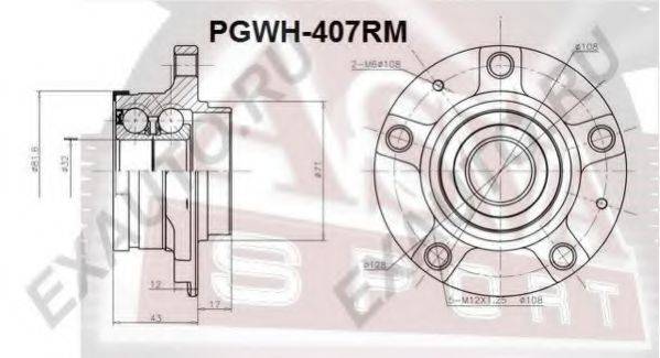 ASVA PGWH407RM Ступица колеса