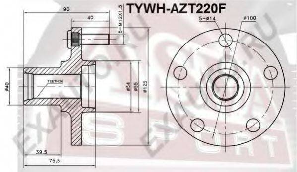 ASVA TYWHAZT220F Ступица колеса