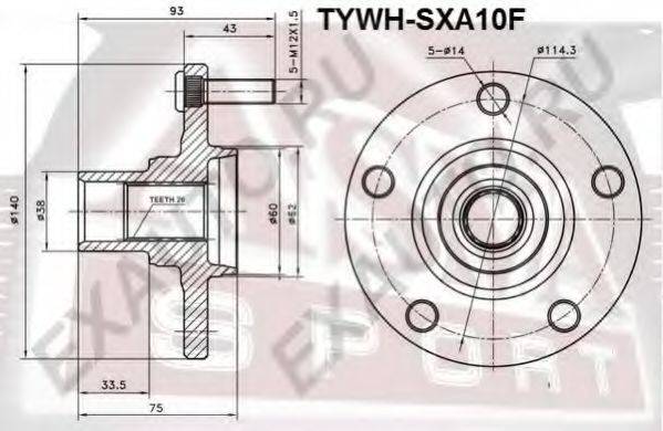 ASVA TYWHSXA10F Ступица колеса