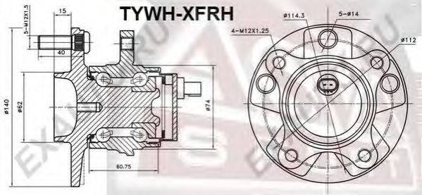 ASVA TYWHXFRH Ступица колеса