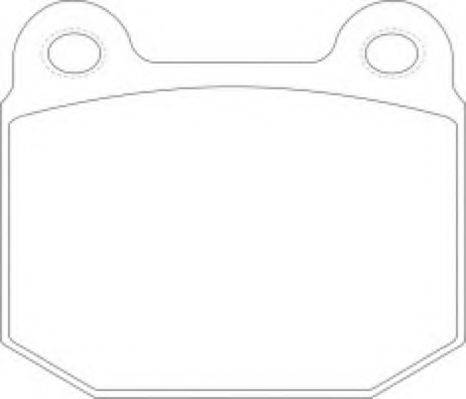 ASVA AKDC0226 Комплект тормозных колодок, дисковый тормоз