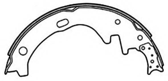 ASVA AKS2008 Комплект тормозных колодок