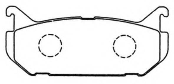 ASVA AKD1164 Комплект тормозных колодок, дисковый тормоз
