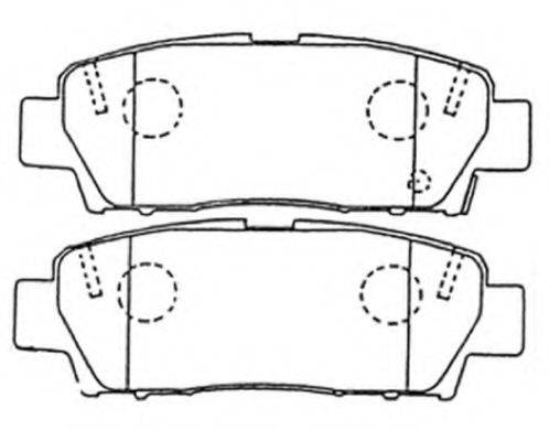 ASVA AKD1171 Комплект тормозных колодок, дисковый тормоз