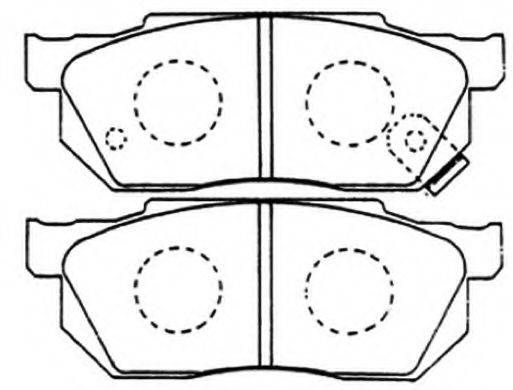 ASVA AKD8263 Комплект тормозных колодок, дисковый тормоз