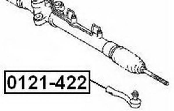 ASVA 0121422 Наконечник поперечной рулевой тяги