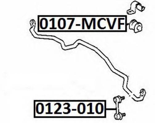 ASVA 0123010 Тяга / стойка, стабилизатор