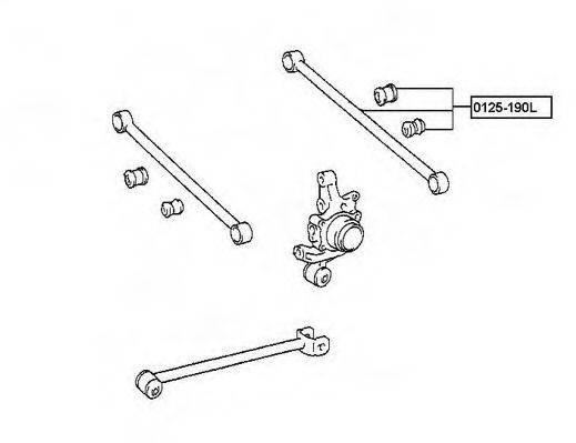 ASVA 0125190L Рычаг независимой подвески колеса, подвеска колеса