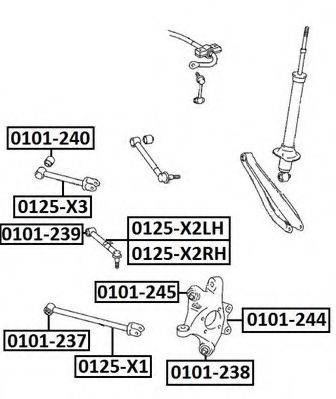 ASVA 0125X3 Рычаг независимой подвески колеса, подвеска колеса