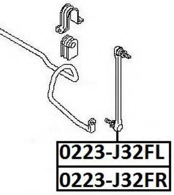 ASVA 0223J32FR Тяга / стойка, стабилизатор