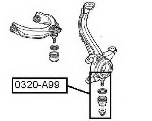 ASVA 0320A99 Несущий / направляющий шарнир
