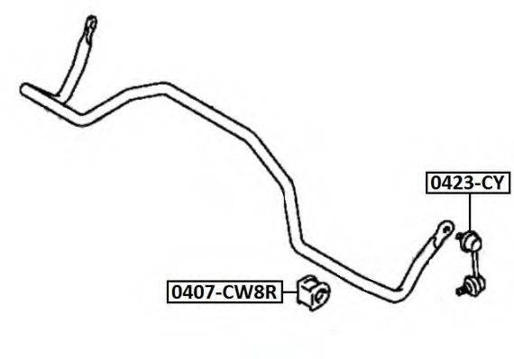 ASVA 0423CY Тяга / стойка, стабилизатор