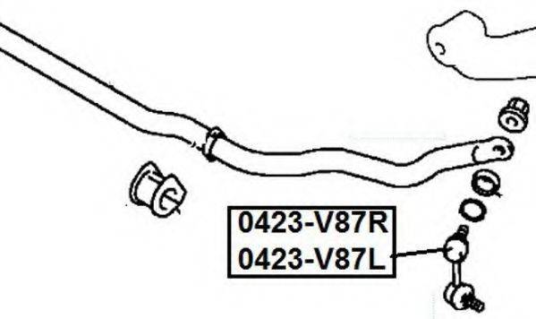 ASVA 0423V87R Тяга / стойка, стабилизатор