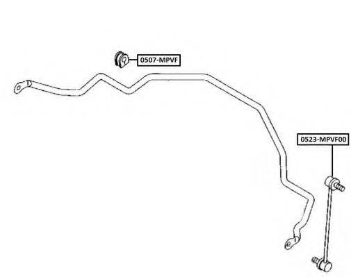 ASVA 0523MPVF00 Тяга / стойка, стабилизатор