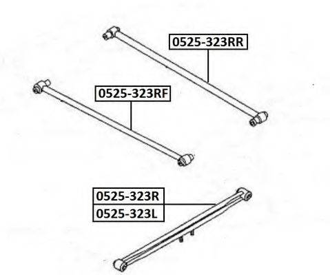 ASVA 0525323RF Рычаг независимой подвески колеса, подвеска колеса