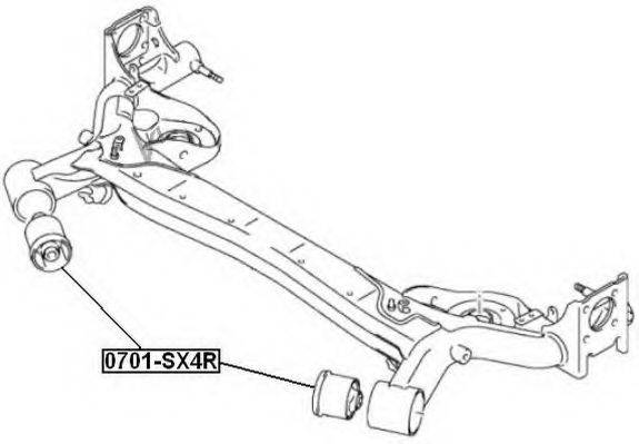 ASVA 0701SX4R Подвеска, рычаг независимой подвески колеса