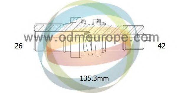 ODM-MULTIPARTS 16210020 Полуосевой вал, дифференциал