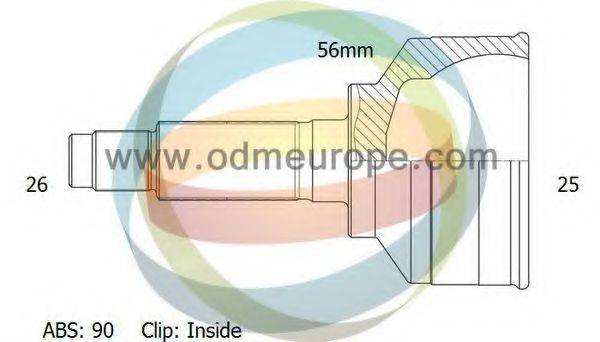 ODM-MULTIPARTS 12050487 Шарнирный комплект, приводной вал