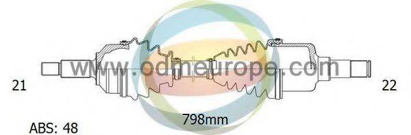 ODM-MULTIPARTS 18162081 Приводной вал