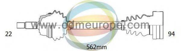 ODM-MULTIPARTS 18211200 Приводной вал