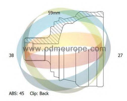 ODM-MULTIPARTS 12211681 Шарнирный комплект, приводной вал