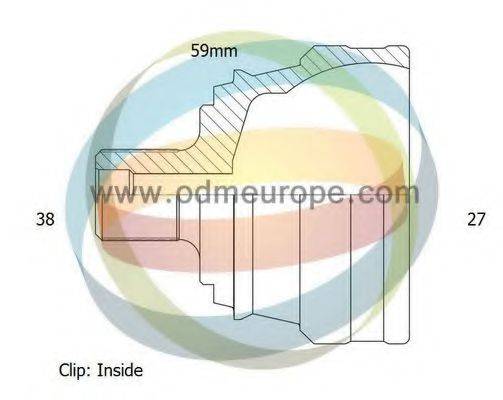 ODM-MULTIPARTS 12211909 Шарнирный комплект, приводной вал