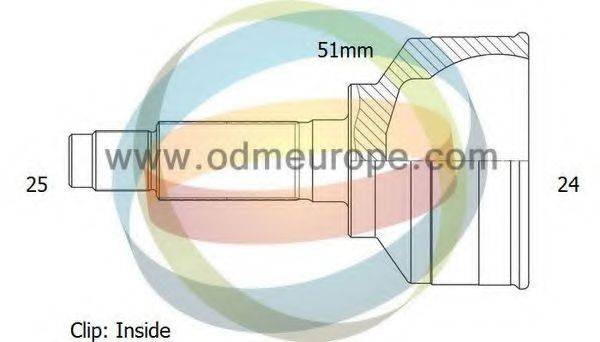 ODM-MULTIPARTS 12351499 Шарнирный комплект, приводной вал