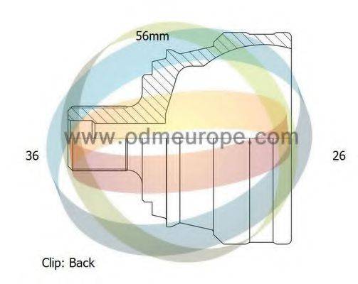 ODM-MULTIPARTS 12011367 Шарнирный комплект, приводной вал