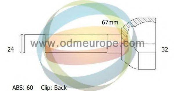 ODM-MULTIPARTS 12271698 Шарнирный комплект, приводной вал