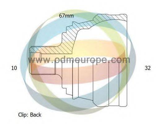 ODM-MULTIPARTS 12271653 Шарнирный комплект, приводной вал
