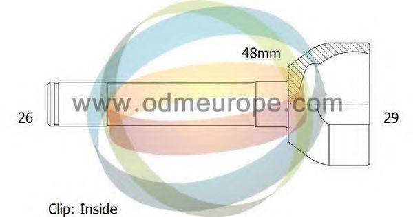 ODM-MULTIPARTS 12300715 Шарнирный комплект, приводной вал