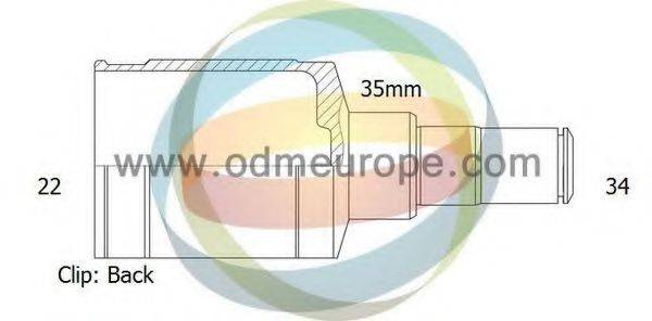 ODM-MULTIPARTS 14236038 Шарнирный комплект, приводной вал