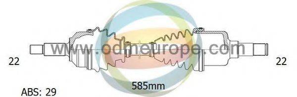 ODM-MULTIPARTS 18231011 Приводной вал