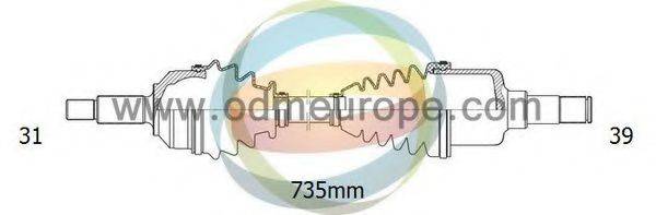 ODM-MULTIPARTS 18291390 Приводной вал