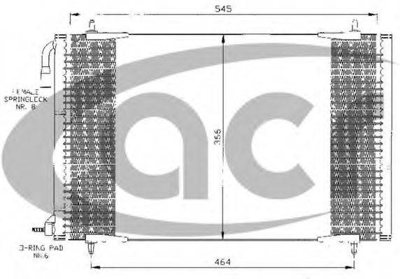 ACR 300084 Конденсатор, кондиционер