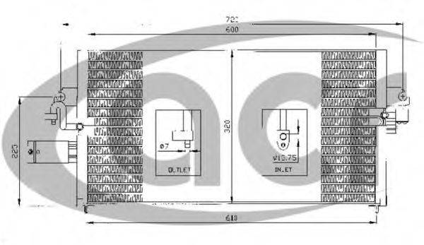 ACR 300267 Конденсатор, кондиционер