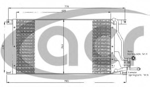 ACR 300428 Конденсатор, кондиционер