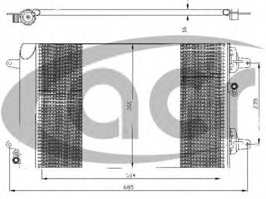 ACR 300431 Конденсатор, кондиционер