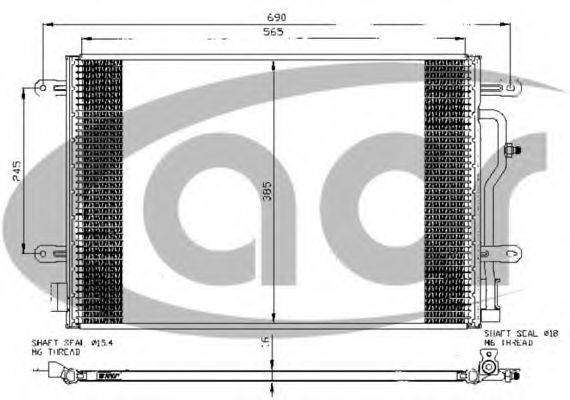 ACR 300511 Конденсатор, кондиционер