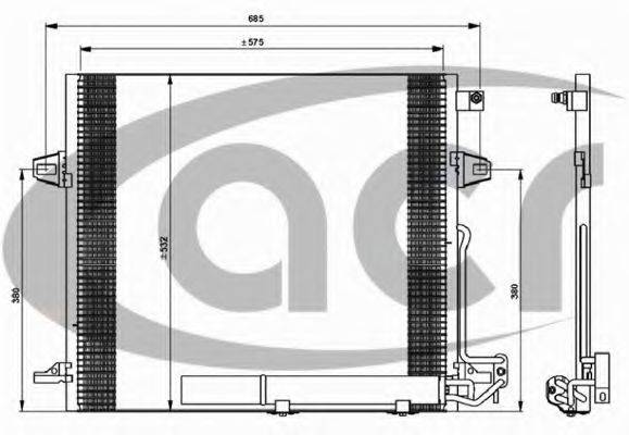 ACR 300600 Конденсатор, кондиционер