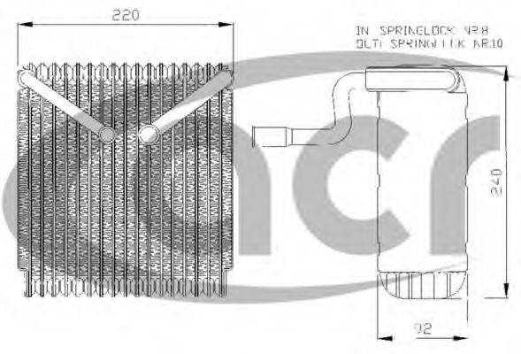 ACR 310028 Испаритель, кондиционер
